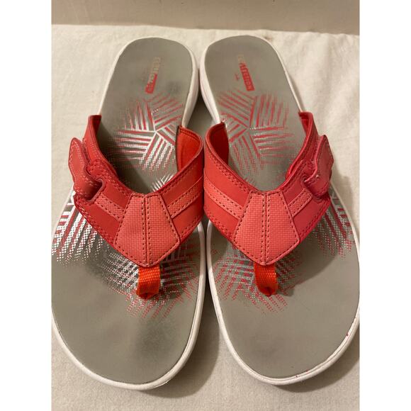 Clarks Collection Women's Size 10 Flip Flop Thongs Beach Slip On Comfort - Picture 2 of 5